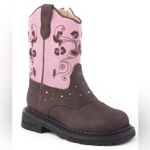 Roper Saddle Light Up Western Boots Size 5
